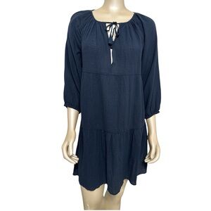 ✨NWT✨ J. Crew Tiered Beach Tunic Dress In Crinkle Cotton.
